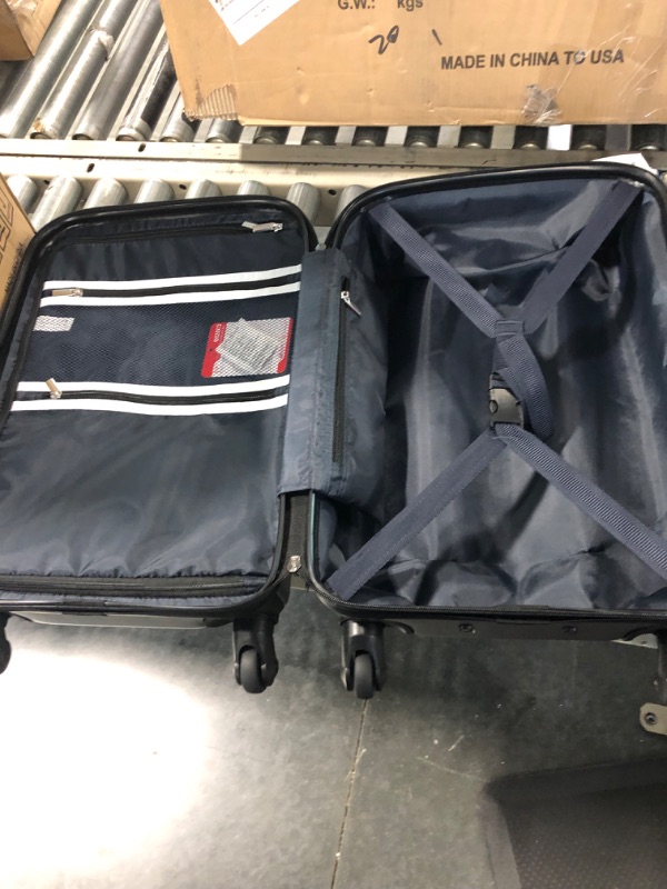 Photo 1 of Coolife Luggage Expandable(only 28") Suitcase PC+ABS Spinner Built-In TSA lock 20in 24in 28in Carry on Charcoal. S(20in_carry on)