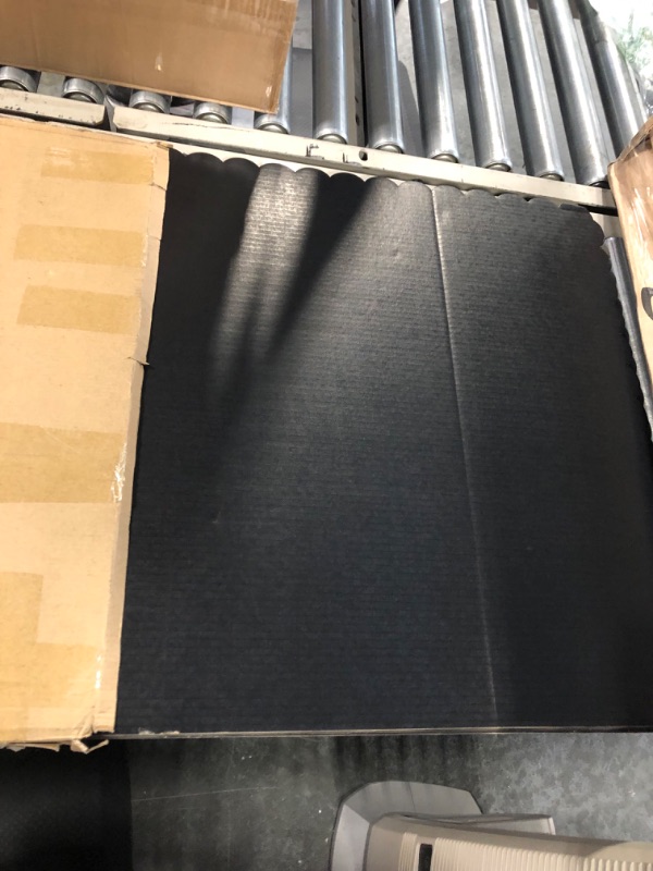Photo 2 of 6 piece black cardboard rectangle with semi circles around edge