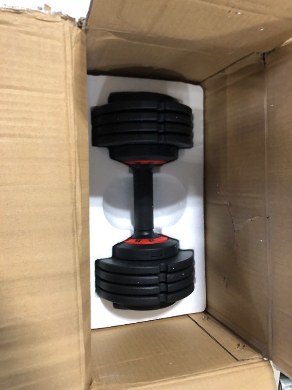 Photo 3 of Adjustable Dumbbells 25/55LB Single Dumbbell Weights, 5 in 1 Free Weights Dumbbell with Anti-Slip Metal Handle, Suitable for Home Gym Exercise Equipment 25LB-1pc