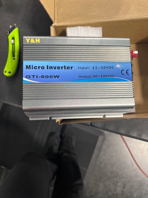 Photo 4 of Y&H Grid Tie Inverter 600W Stackable DCDC15-28V PV Input AC110V MPPT Pure Sine Wave Micro Inverter fit for 12V Solar Panel/24V Battery for 12V Solar Panel Voc20-24V