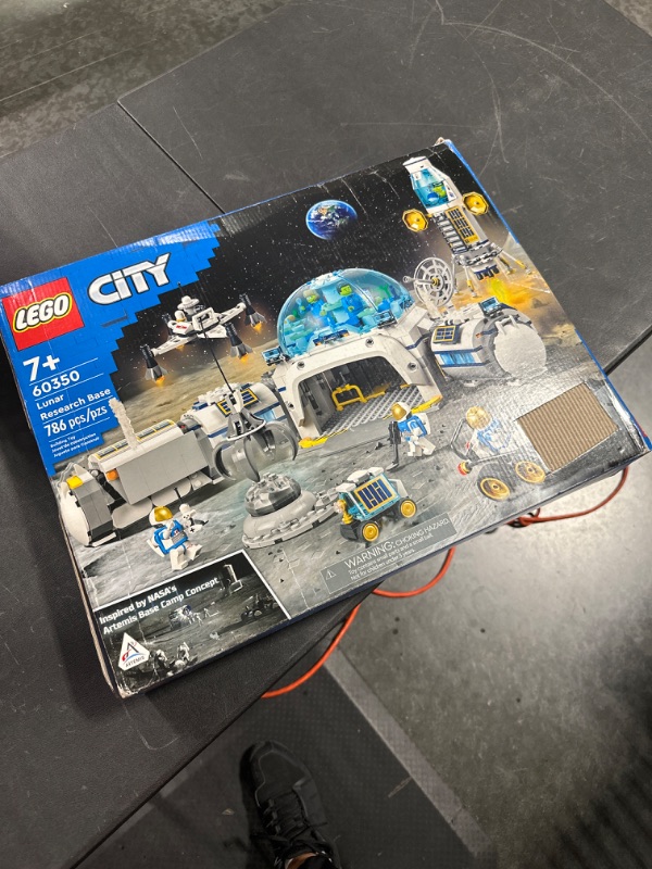 Photo 2 of City Space Lunar Research Base 60350 Building Toy Set for Kids, Boys, and Girls Ages 7+ (786 Pieces) Frustration-Free Packaging