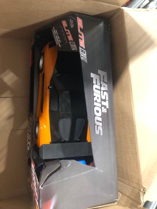 Photo 1 of Jada Toys Fast & Furious Han’s Mazda RX-7 Drift RC Car, 1: 10 Scale 2.4Ghz Remote Control Orange & Black, Ready to Run, USB Charging (Standard) (99700)