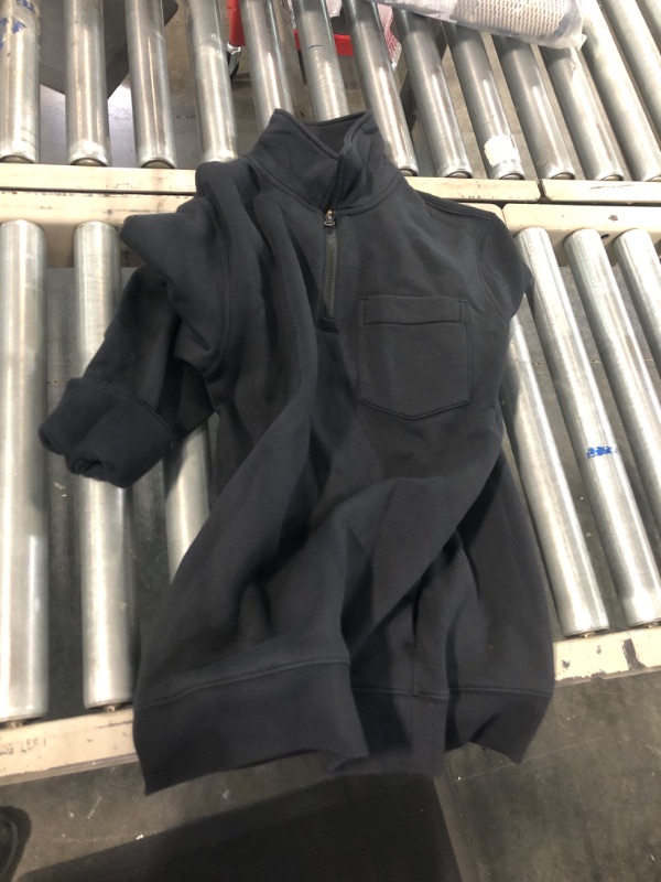Photo 2 of Amazon Aware Men's Fleece Half Zip Sweatshirt Small Black