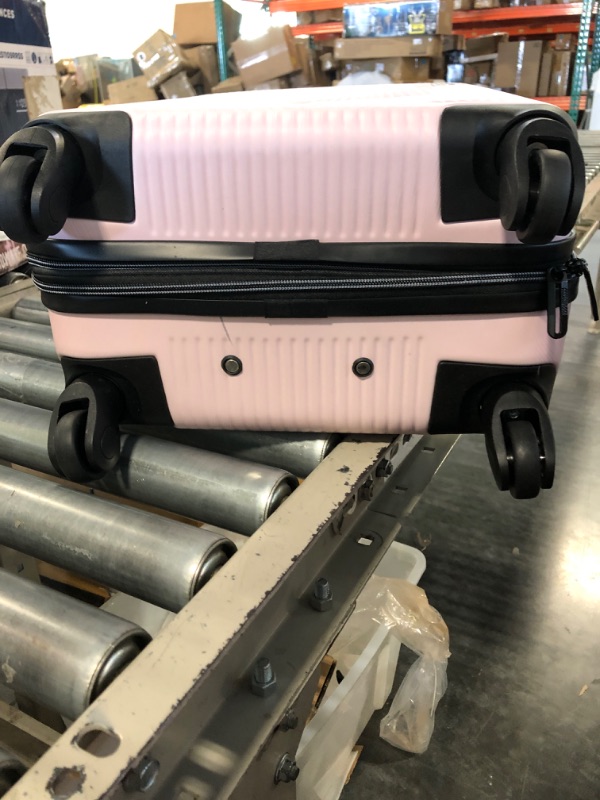 Photo 1 of American Tourister Stratum XLT Expandable Hardside Luggage with Spinner Wheels, Pink Blush, Carry-On 21-Inch Carry-On 21-Inch Pink Blush