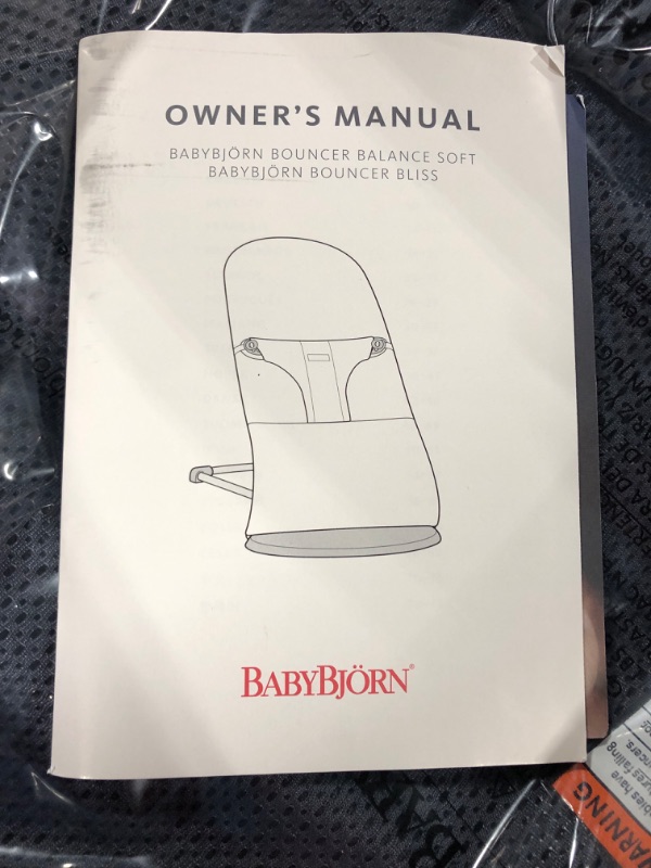 Photo 1 of BabyBjörn Bouncer Bliss, Mesh, Anthracite Mesh Anthracite
Open box like new