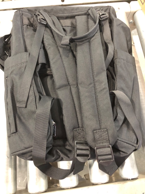 Photo 4 of BabbleRoo Diaper Bag Backpack - Baby Essentials Travel Bag - Multi function Waterproof Diaper Bag, Travel Essentials Baby Bag with Changing Pad, Stroller Straps & Pacifier Case – Unisex, Black