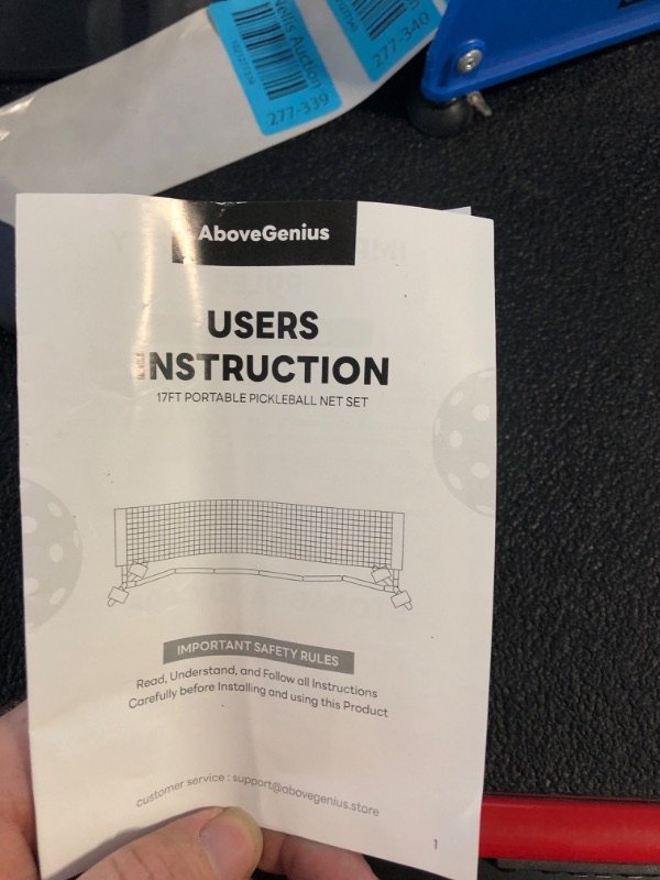 Photo 3 of AboveGenius Pickleball Paddles, Pickleball Set, Includes 4 Premium Wood Pickleball Paddles, 4 Pickleball Balls,1 Portable Net(17 FT),1 Storage Bag,1 Carry Bag,and 1 Court Marker