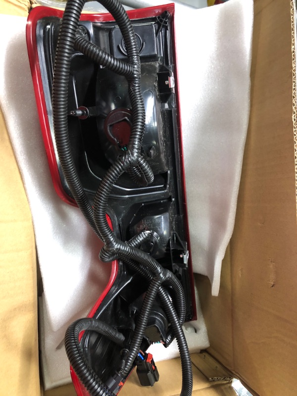 Photo 1 of Nakuuly Tail Light Rear Lamp Compatible With 2019 2020 2021 Chevy Silverado 1500 2500HD 3500HD Halogen Type NON-LED Model Left Driver Side Taillights Brake Signal Assembly with Bulb and Harness