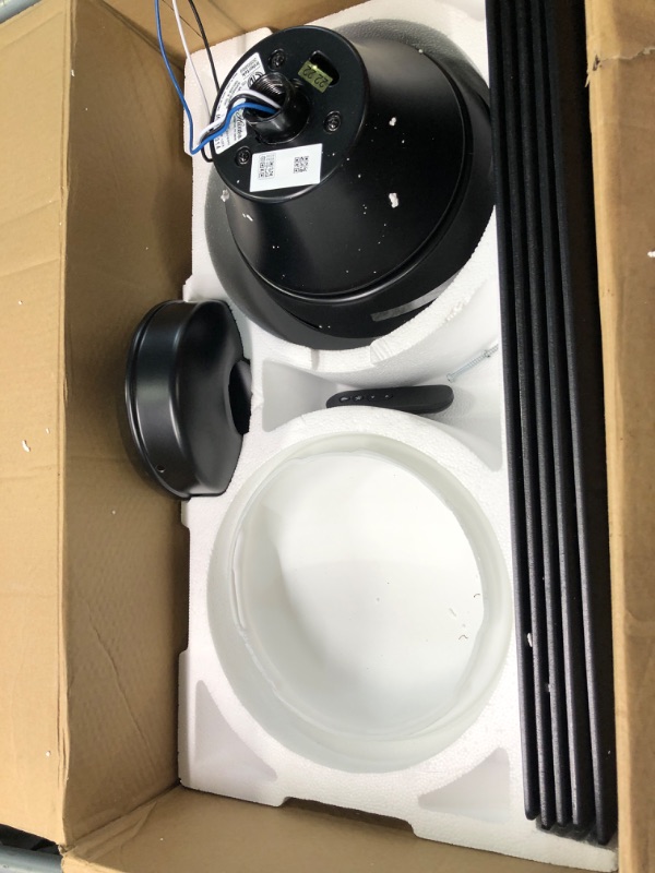 Photo 1 of Aerodyne 52 in. Indoor Matte Silver Smart Ceiling Fan with Light Kit and Remote Control
