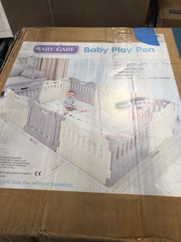 Photo 2 of Baby Care Funzone Play Pen (Grey)