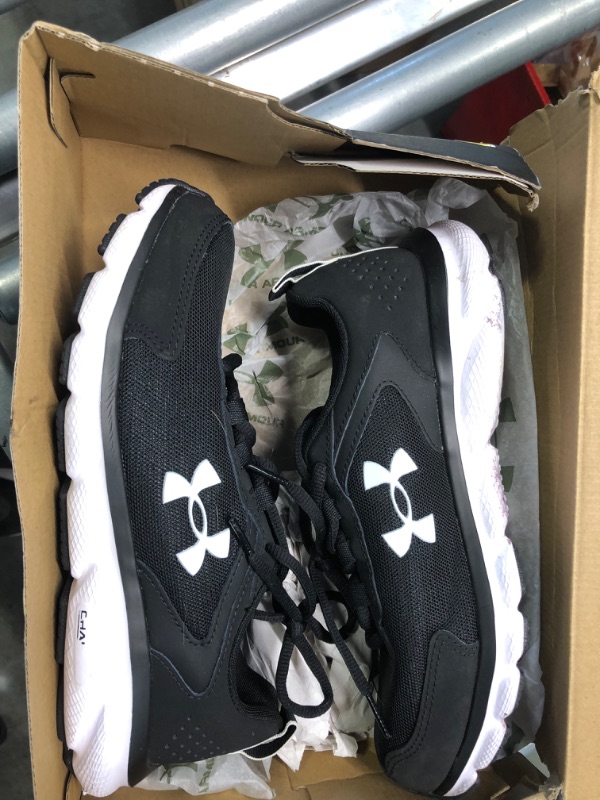 Photo 4 of Under Armour Women's Charged Assert 9 Running Shoe 8 Wide Black/White