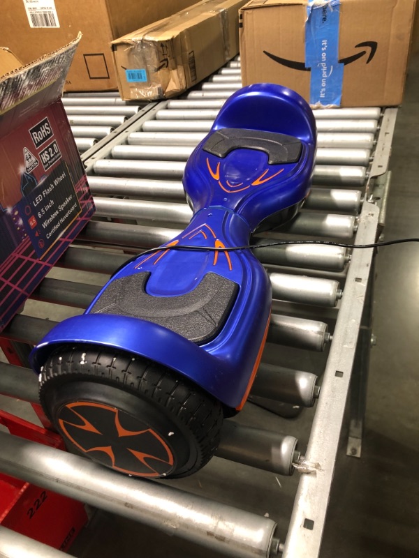 Photo 4 of Bluetooth Hoverboard with Pearl Skin, 6.5" Self Balancing Scooter with Wireless Speaker for Music, with LED Light up Pedal and Wheels for Funs