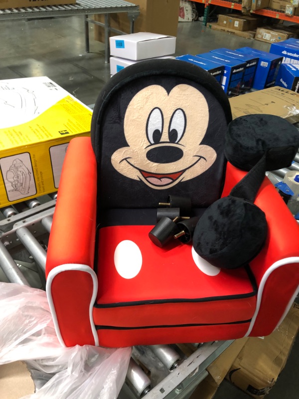 Photo 3 of Delta Children Figural Upholstered Kids Chair, Wood ,Disney Mickey Mouse