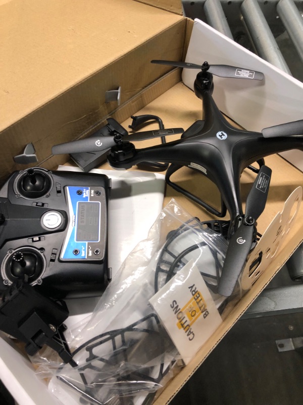 Photo 4 of Holy Stone HS110D FPV RC Drone with 1080P HD Camera Live Video 120°Wide-Angle WiFi Quadcopter with Gravity Sensor, Voice Control, Gesture Control, Altitude Hold, Headless Mode, 3D Flip RTF 2 Batteries