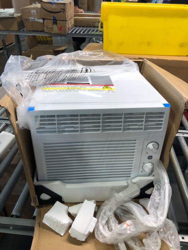 Photo 3 of GE Window Air Conditioner 5100 BTU, Efficient Cooling For Smaller Areas Like Bedrooms And Guest Rooms, 5K BTU Window AC Unit With Easy Install Kit, White White 5100 BTU Mechanical Controls