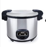 Photo 1 of ***FOR PARTS ONLY - USED AND HAS DAMAGE TO LID*** Aroma Housewares 60-Cup (Cooked) (30-Cup UNCOOKED) Commercial Rice Cooker, Stainless Steel Exterior (ARC-1130S) & 60-Cup (Cooked) (30-Cup UNCOOKED) Commercial Rice Cooker 