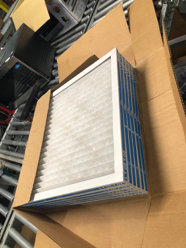 Photo 3 of Aerostar 20x20x1 MERV 13 Pleated Air Filter, AC Furnace Air Filter, 6 Pack (Actual Size: 19 3/4" x 19 3/4" x 3/4") 20x20x1 Air Filter