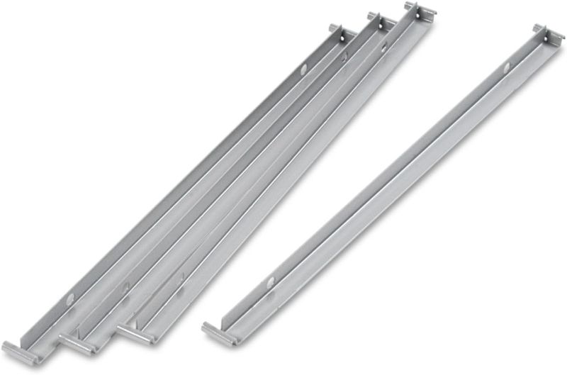 Photo 1 of Alera ALELF3036 Two Row Hangrails for 30" or 36" Files, Aluminum (Pack of 4)