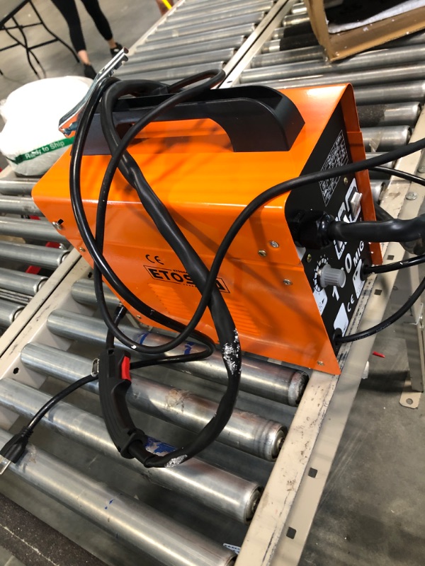 Photo 3 of ETOSHA MIG Welder 160A Portable Welding Machine, Flux Core Wire Gasless Automatic Wire Feeding Welders, 110V AC Wire Feed Welder with Welding Gun, Grounding Clamp, Input Power Adapter Cable and Brush MIG 160