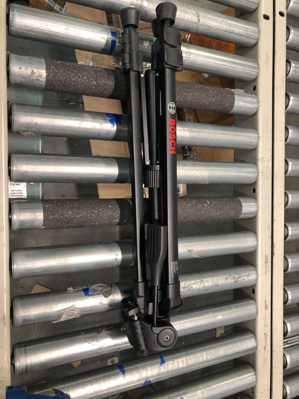 Photo 1 of Bosch BT150 Compact Tripod with Extendable Height for Use with Line Lasers, Point Lasers, and Laser Distance Tape Measuring Tools, Black
