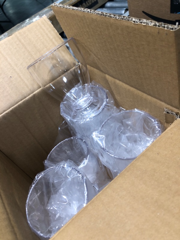 Photo 2 of 10 Oz - Unbreakable Stemmed Drinking Glasses (Set of 8), Shatterproof, Reusable, Stackable Plastic Wine Glasses, Goblet, Dishwasher Safe, Perfect for Poolside, Indoor Outdoor, Camping