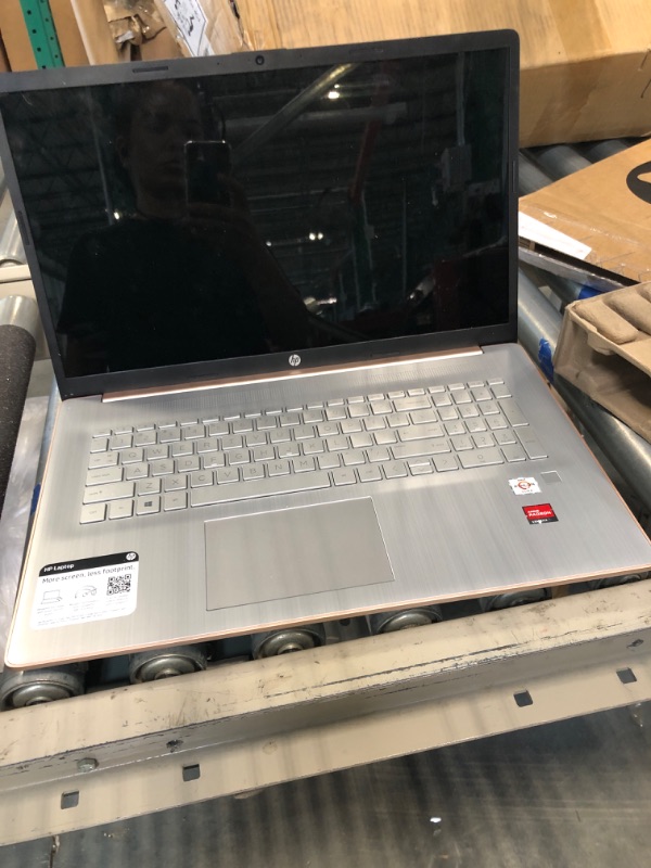 Photo 2 of HP 2022 Stream 14" HD BrightView Laptop, Intel Celeron N4120, 4GB RAM, 64GB SSD, Intel HD Graphics, 720p Webcam, 1 Year Office 365, Gold, Win 11, 32GB Snowbell USB Card 4GB | 64GB SSD Rose Gold