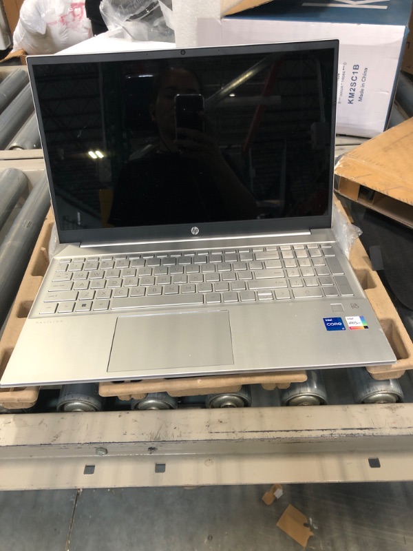 Photo 2 of HP Pavilion Professional Laptop, 15.6" FHD Touchscreen, Intel Core i5-1235U, 32GB DDR4 RAM, 1TB PCIe M.2 SSD, Wi-Fi 6, Windows 11 Home, Fingerprint Reader, Backlit Keyboard, HDMI, Silver 32 GB RAM | 1 TB SSD