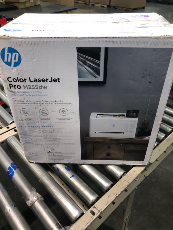 Photo 2 of HP Color Laserjet Pro M255dw Wireless Laser Printer, Remote Mobile Print, Duplex Printing (7KW64A), White, One Size (7KW64A#BGJ) (Renewed)