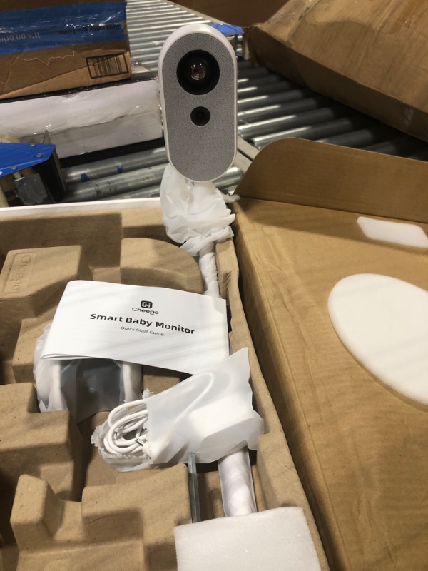 Photo 1 of Cheego Smart Baby Monitor & Clip-On Mounting-HD Video Camera and Audio, 2-Way Talk, Nightlight and Night Vision, Room Humidity & Temp, Wake up & Crying Detection Works with Alexa