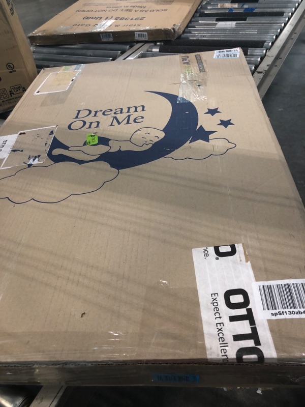 Photo 1 of Dream On Me Breathable Two-Sided 3â€ Square Corner Playmat/Complete Breathability/Easy Maintenance/Greenguard Gold Environment Safe Playmat, 3 Inch (Pack of 1) White/Green 3 Inch (Pack of 1) Breathable Fabric