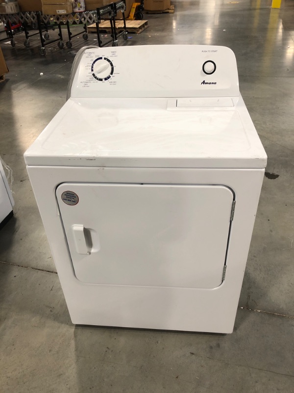 Photo 1 of Amana 6.5-cu ft Electric Dryer (White)