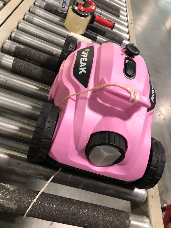 Photo 4 of Cordless Robotic Pool Cleaner, HDPEAK Pool Vacuum Lasts 110 Mins, Auto-Parking, Rechargeable, Automatic Cordless Pool Vacuum Ideal for Above/In-Ground Pools Up to 50 feet, Pink