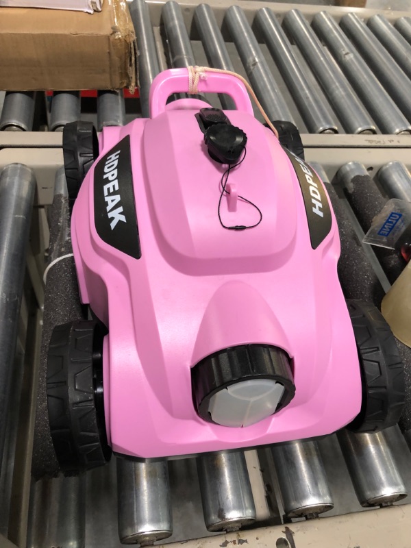 Photo 3 of Cordless Robotic Pool Cleaner, HDPEAK Pool Vacuum Lasts 110 Mins, Auto-Parking, Rechargeable, Automatic Cordless Pool Vacuum Ideal for Above/In-Ground Pools Up to 50 feet, Pink