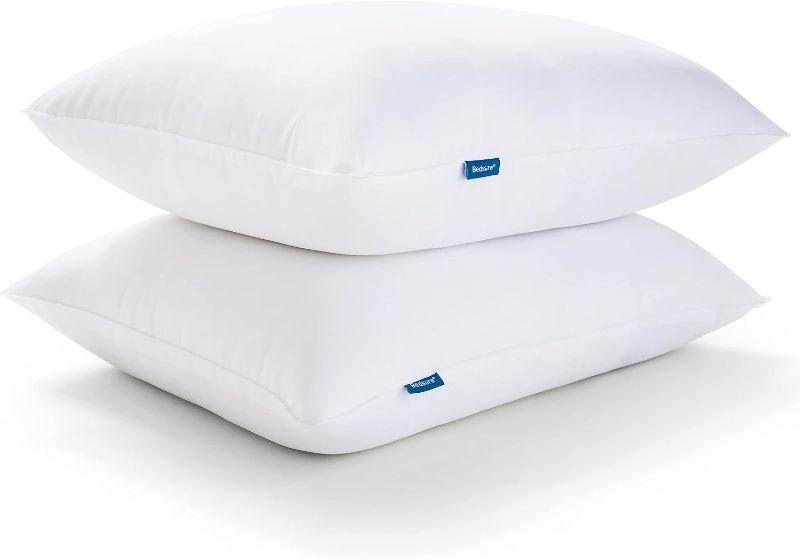 Photo 1 of Bedsure Standard Pillows for Sleeping, Bed Pillows Hotel Quality, Soft Down Alternative Pillows Set of 2, Pillow for Side and Back Sleeper (Firm, Queen (Pack of 2)) Firm Queen (Pack of 2)