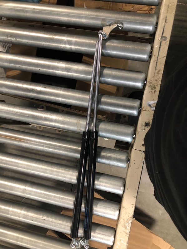 Photo 2 of 23 inch 200 LB Gas Prop Struts Shocks with L Mounting Brackets, 23" 889 N Lift-Support Gas Springs for Heavy Duty Murphy Bed Large Outdoor Box Lid Trap Door Floor Hatch (Super Strong), 2Pcs Set ARANA 200LB