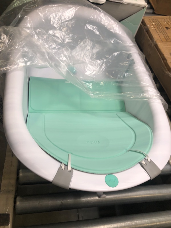 Photo 3 of 4-in-1 Grow-with-Me Bath Tub by Frida Baby Transforms Infant Bathtub to Toddler Bath Seat with Backrest for Assisted Sitting in Tub