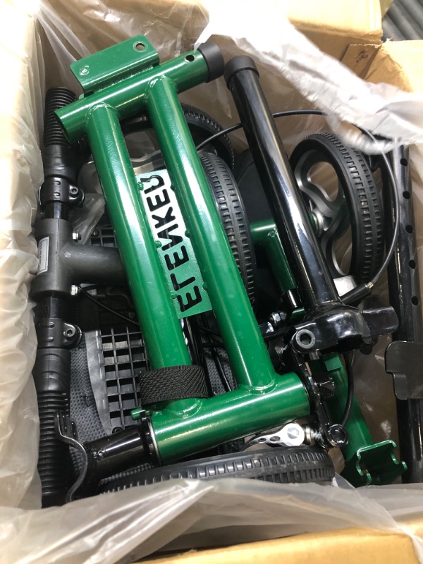 Photo 1 of BlessReach Knee Scooter, All Terrain Foldable Knee Scooter Walker, Disc Brake Knee Walker for Foot Injuries Compact Crutches Alternative (GREEN)