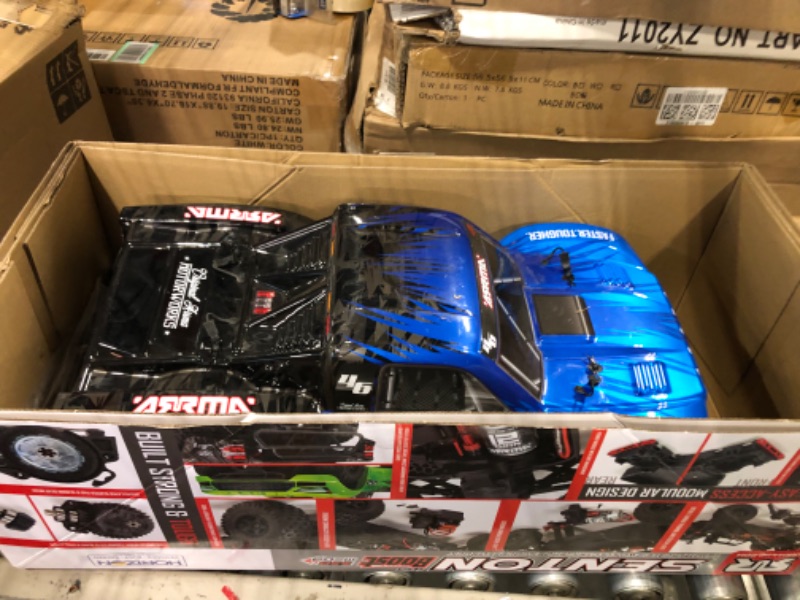 Photo 3 of ARRMA RC Truck 1/10 SENTON 4X2 Boost MEGA 550 Brushed Short Course Truck RTR (Batteries and Charger Not Included), Blue, ARA4103V4T2