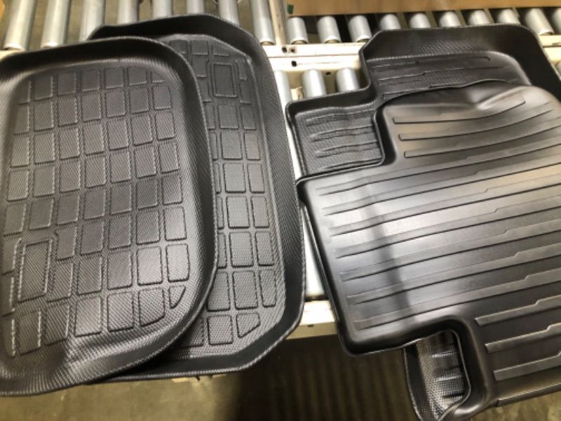 Photo 5 of 6PCS Full Sets Tesla Model Y Floor mats 2022 2023 2021, All Weather 1st&2nd Seater Floor Mat and Front & Rear Trunk Mat, Waterproof Anti-Slip Heavy Duty Cargo Liner Mat, Car Accessories