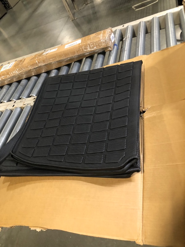 Photo 3 of 6PCS Full Sets Tesla Model Y Floor mats 2022 2023 2021, All Weather 1st&2nd Seater Floor Mat and Front & Rear Trunk Mat, Waterproof Anti-Slip Heavy Duty Cargo Liner Mat, Car Accessories