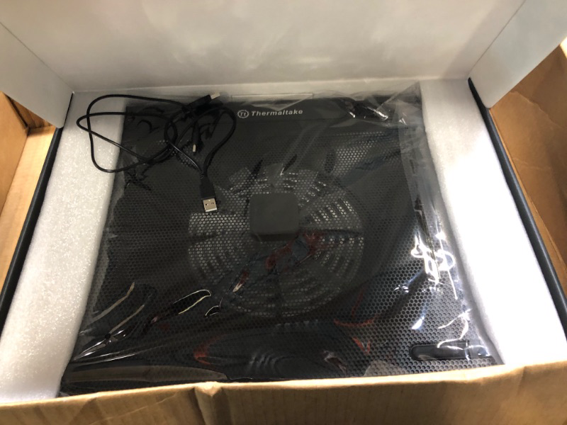 Photo 2 of Thermaltake Massive 20 RGB Steel Mesh Panel Single 200mm Fan 10"?19" Laptop Notebook Cooling Pad CL?N014?PL20SW?A
