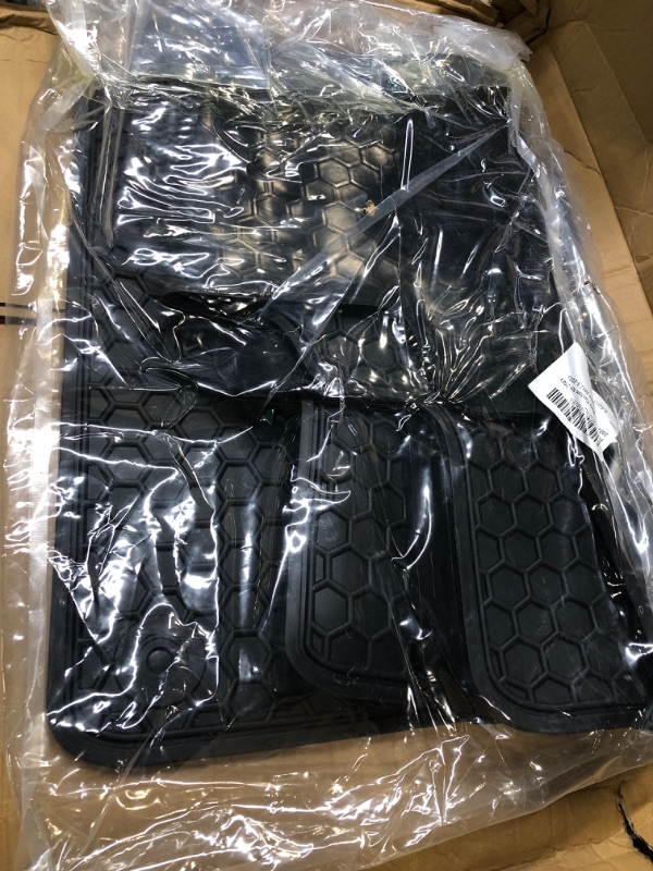 Photo 2 of HAFIDI Floor Mats Custom for Nissan Murano 2023 2022 2021 2020 2019 2018 2017.5 All Weather Protection TPE Heavy Duty Non-Slip Automotive Floor Liners Fits Front& 2nd Row Full Set Accessories, Black