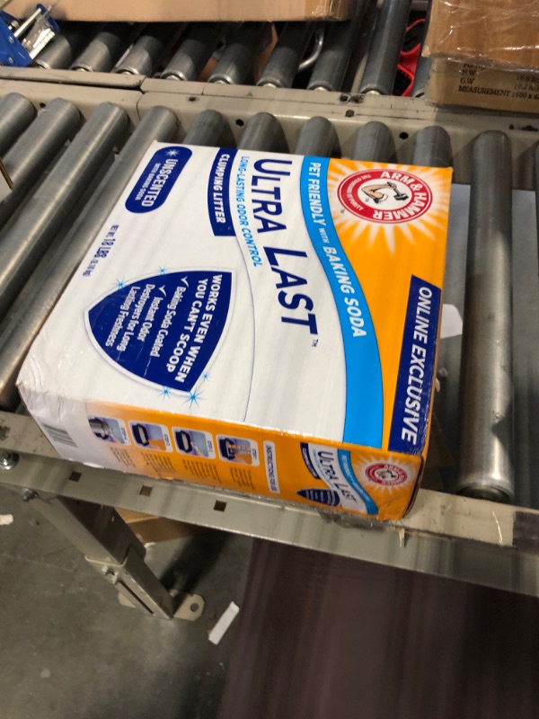 Photo 1 of Arm & Hammer Ultra Last Unscented Clumping Cat Litter, MultiCat 18lb, Pet Friendly with Baking Soda