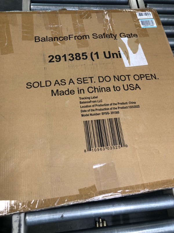 Photo 2 of BalanceFrom Easy Walk-Thru Safety Gate for Doorways and Stairways with Auto-Close/Hold-Open Features, Multiple Sizes 30-inch Tall, No Caps Fits 29.1 - 38.5" Wide