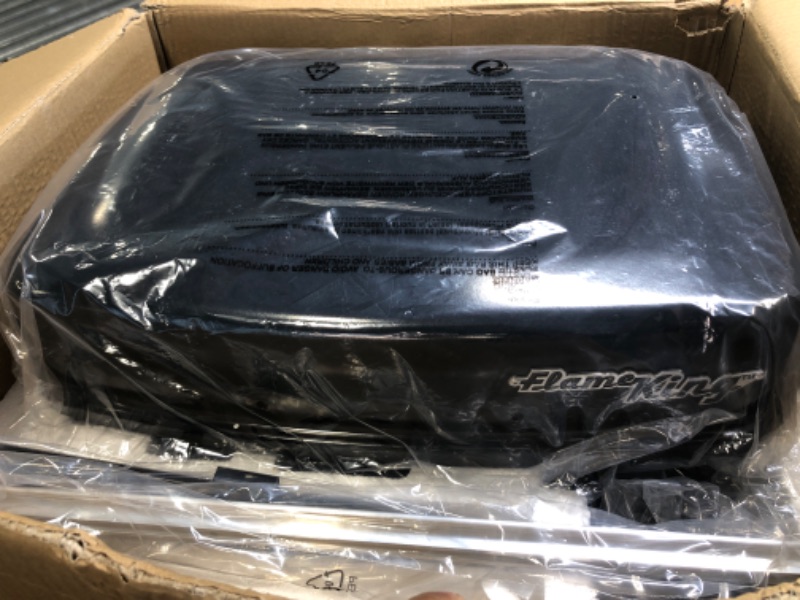 Photo 1 of Flame King - YSNHT500 RV Or Trailer Mounted BBQ - Motorhome Gas Grill - 214 Sq Inch Cooking Surface - Adjustable Flame Controller, Black