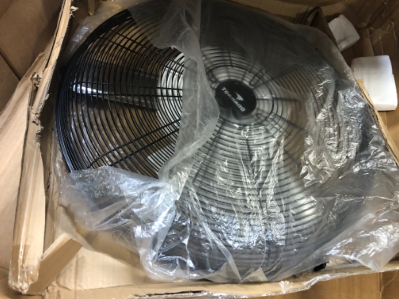 Photo 4 of Tornado - 18 Inch High Velocity Industrial Wall Fan with TEAO Enclosure Motor - 4000 CFM - 3 Speed - 6.5 FT Cord - Industrial, Commercial, Residential Use - UL Safety Listed
