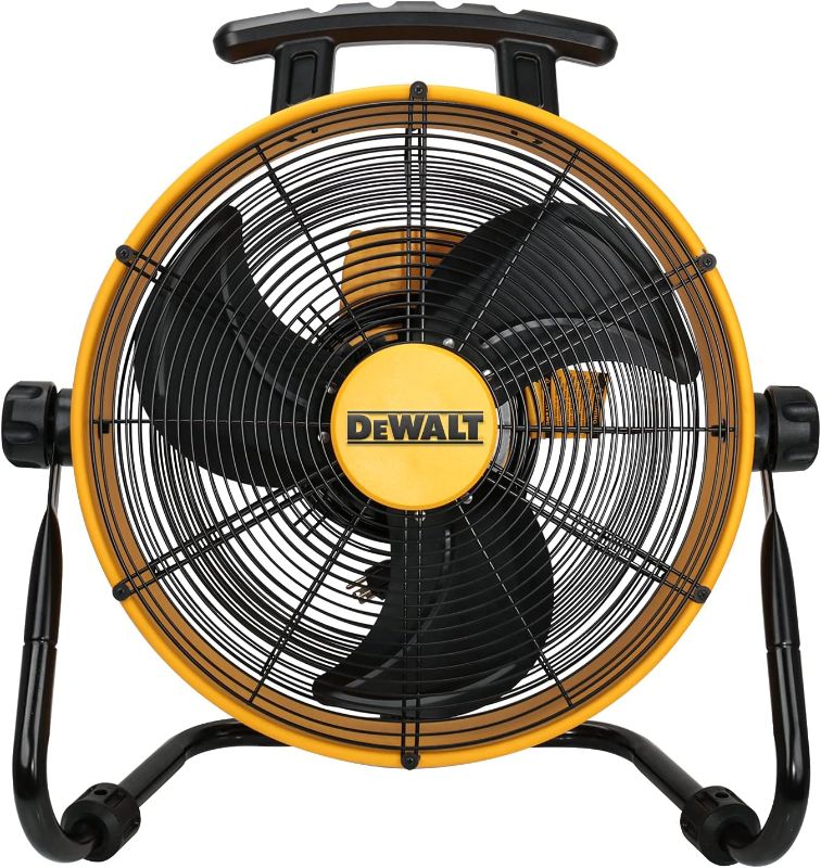 Photo 1 of DEWALT Industrial Floor Fan, Drum Fan, 3-Speed Heavy Duty Air Circulator with Adjustable Tilt, Model: DXF1840 , Yellow
Visit the DEWALT Store
3.9 3.9 out of 5 stars    484 ratings