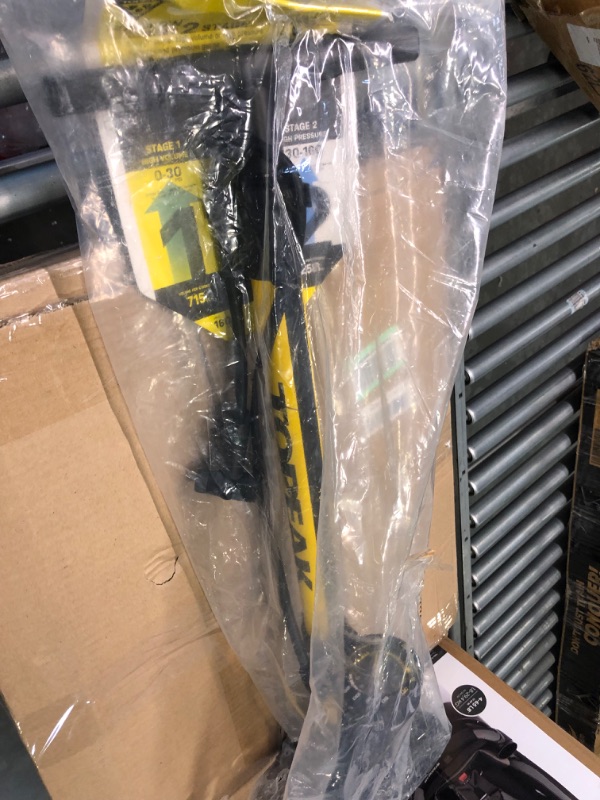 Photo 2 of Topeak JoeBlow Sport 2Stage Floor Pump Yellow/Black, One Size