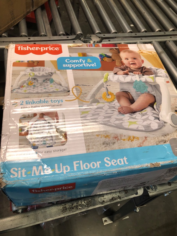Photo 1 of Fisher-Price Portable Baby Chair with BPA-Free Teether and Clacker Baby-Toy, Sit-Me-Up Floor Seat, Starlight Bursts
