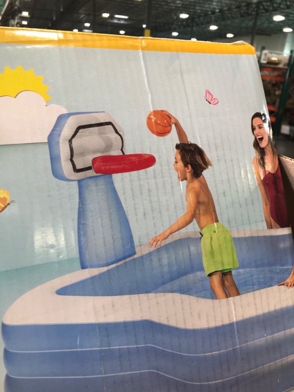 Photo 3 of Intex Shootin' Hoops Swim Center Family Pool, for Ages 3+, Multicolor